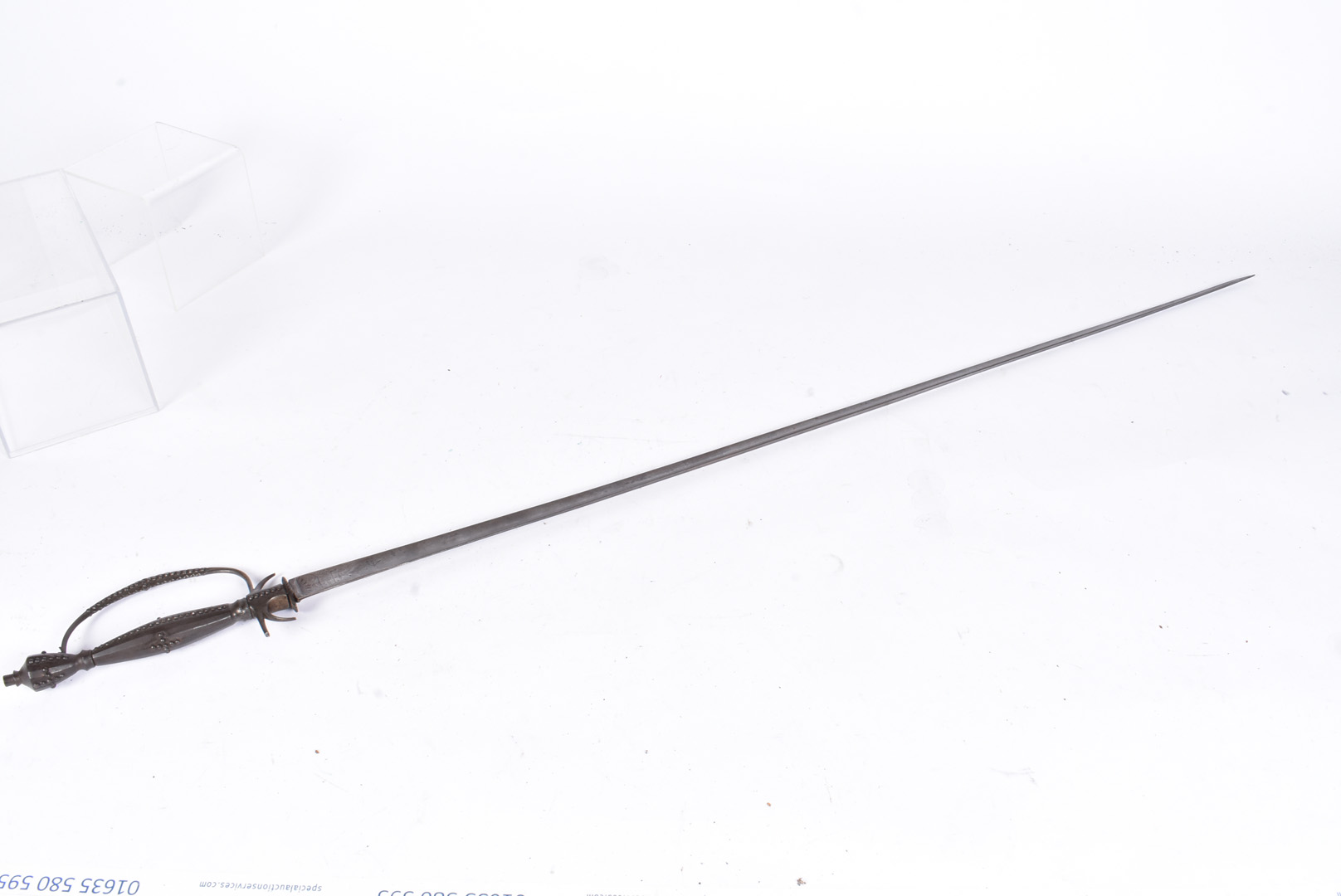 An 18th Century British Court sword by Woolley of Birmingham, having steel grip and guard with - Image 6 of 7