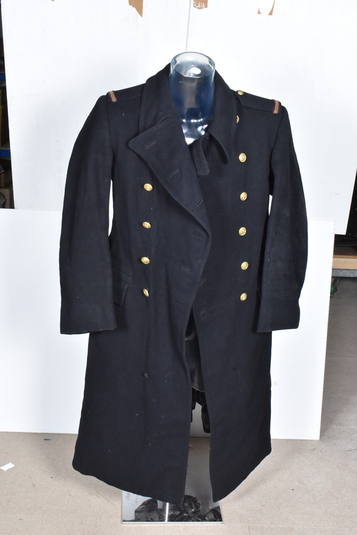 A Naval Commander's Uniform, comprising Jacket, with medal ribbons and badges, trousers, a cap by - Image 7 of 7