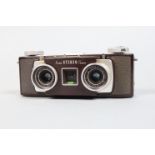 A Kodak 35mm Stereo Camera, shutter not working, fires but stays open, with 35mm f/3.5 Kodak