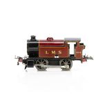 A converted Hornby 0 Gauge Type 101 0-4-0Tank Locomotive, a post-war version in LMS crimson as no