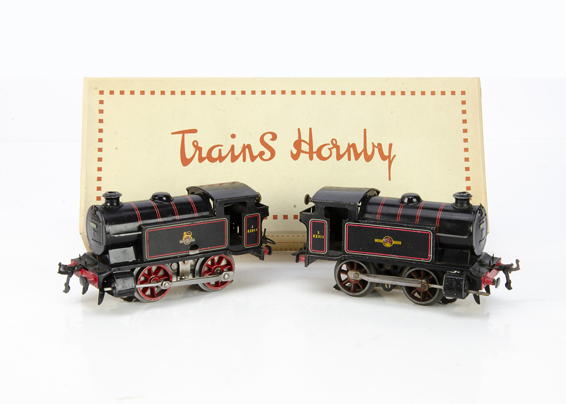 Two converted Hornby 0 Gauge No 40 Tank Locomotives, both fitted with pre-war 20v electric