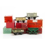 Hornby 0 Gauge GWR 4-wheel Freight Stock, mostly in modern or non-original boxes, including brake