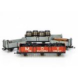 Five Scratchbuilt/kitbuilt modified Southwold Narrow Gauge Railway G Gauge Goods Rolling Stock,