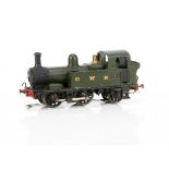 A Scratchbuilt 0 Gauge 3-rail GWR 14xx class 0-4-2 Tank Locomotive, appears fitted with a