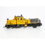 LGB G Gauge 20670 Track Cleaning Locomotive, No 2067 in yellow, F, additional lead hood over front