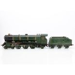 A vintage 2½" Gauge Live Steam freelance 'Pacific' Locomotive and Tender, appears to be based on the