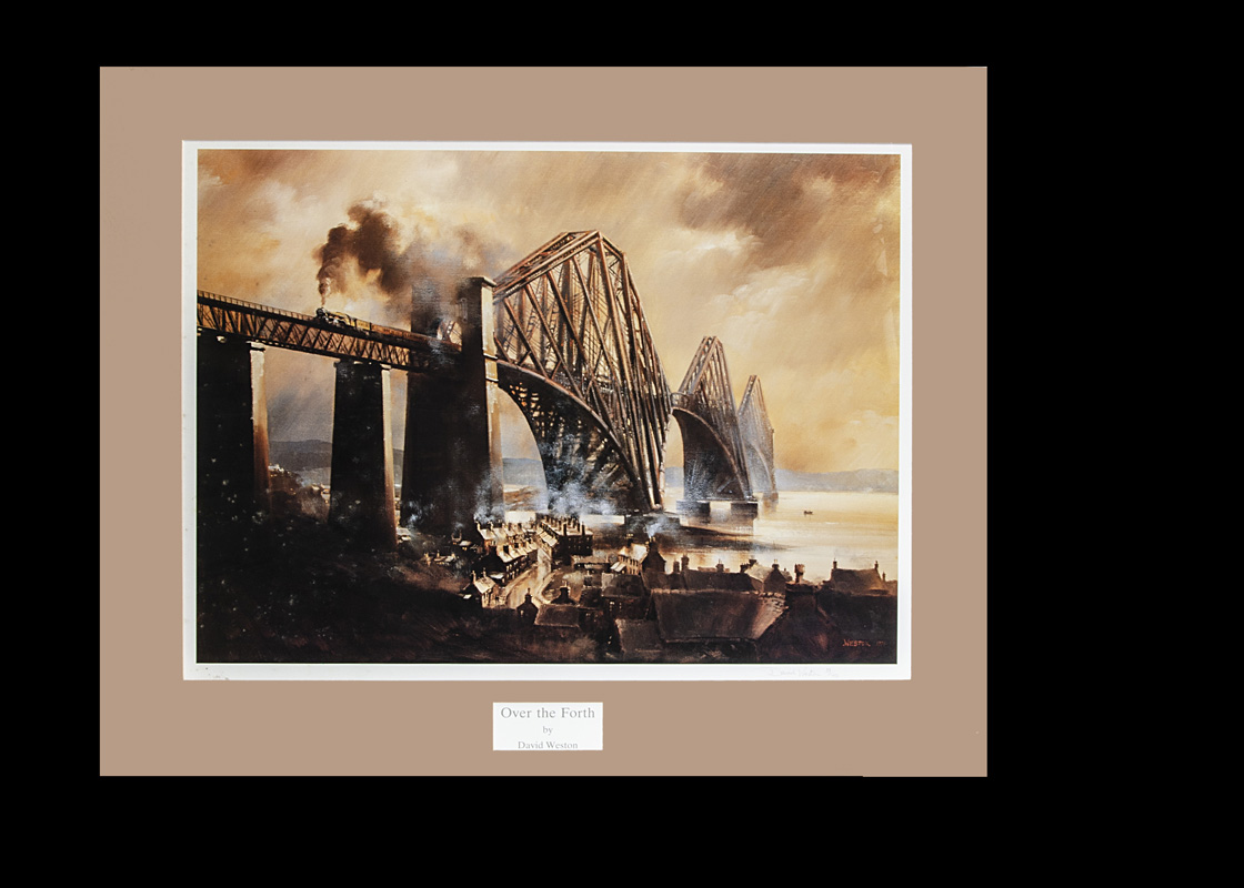 Limited Edition Prints by David Weston, and Bernard Jones, two framed and glazed examples Over the