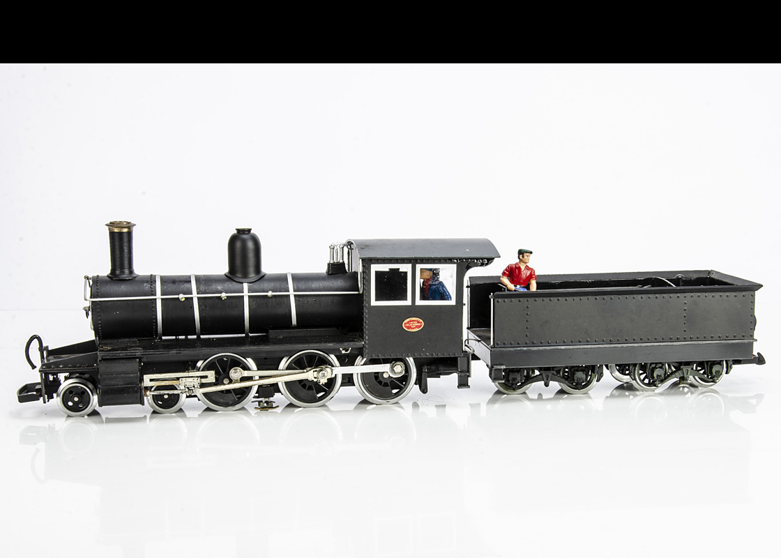 LGB G Gauge modified Sharp Stewart 4-6-0 Locomotive and bogie tender on a LGB chaassis, LGB