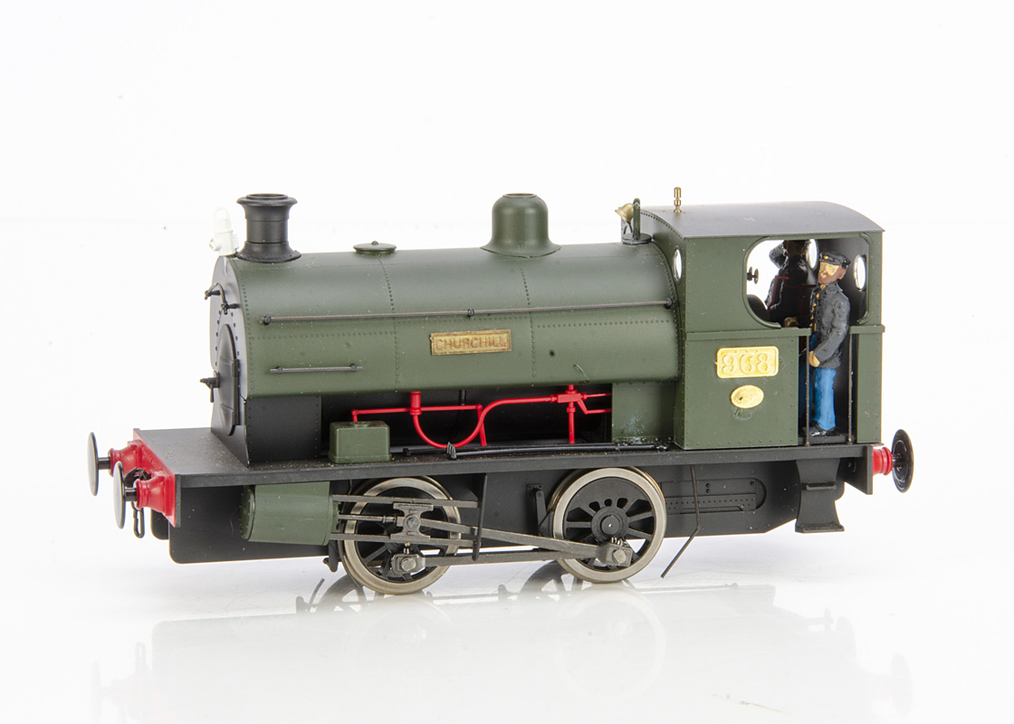 A Finescale 0 Gauge Peckett E class Industrial 0-4-0 Saddle Tank Locomotive by Minerva Models, cat