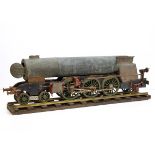 An incomplete 3½" Gauge live steam LNER Pacific Locomotive and Tender, appears based upon the one-