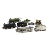 A Random assortment of 0 Gauge Train Components, including an essentially-complete Lima 2-rail