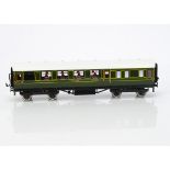 Darstaed 0 Gauge SR Southern Railway green Restaurant Car, Maunsell Coach, in original box, VG-E,