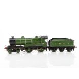 A Milbro/Leeds Model Co 0 Gauge 3-rail 'Claud Hamilton' (LNER D11) 4-4-0 Locomotive and Tender, in