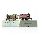 Two boxed Hornby 0 Gauge M3 Tank Locomotives, both in lithographed finishes, one in LMS crimson as