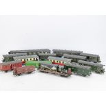 Continental 0 Gauge Rolling Stock by various makers, three German long-wheelbase 4-wheel coaches