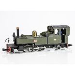 Kit/Scratchbuilt G Gauge Manning Wardle Lynton and Barnstaple 2-6-2 Tank Locomotive on a LGB