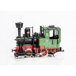 LGB G Gauge 2020 0-4-0 Tank Engine, in green, red and black, LGB No 2