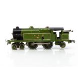 A Hornby 0 Gauge No 2 Special clockwork Tank Locomotive, in LNER green as no 1784, fitted with