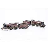 Two Hornby 0 Gauge No 2 Special 4-4-0 Compound Locomotives and Tenders for spares or restoration,