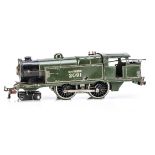 A Hornby 0 Gauge No 2 Special 4-4-2 Tank Locomotive for spares or restoration, in SR green as No