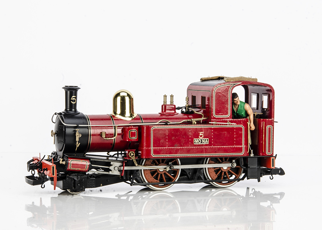 Accucraft Marches Models ME0011 028 Isle of Man Beyer Peacock 2-4-0 Tank Locomotive, modified and