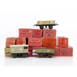 Hornby 0 Gauge GWR 4-wheel Freight Stock, mostly in original or similar boxes, including four