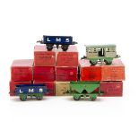 Hornby 0 Gauge LMS 4-wheeled Freight Stock, a dozen in original or similar boxes, including 4