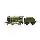 A Hornby 0 Gauge No E120 'Special' 0-4-0 Locomotive and Tender, in enamelled 'Great (crest) Western'