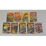 A good collection of Marvel comic books, including Excalibur, Amazing Adventures, John Carter, Peter