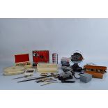 A mixed lot of assorted collectables, including an ornamental Spanish display sword, cameras,
