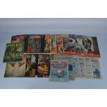 A collection of assorted 1930s and 40s magazines and comics, including Wild West Weekly,