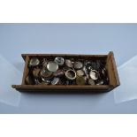 A large quantity of miscellaneous pocket and fob watch cases, mix of materials including nickel,