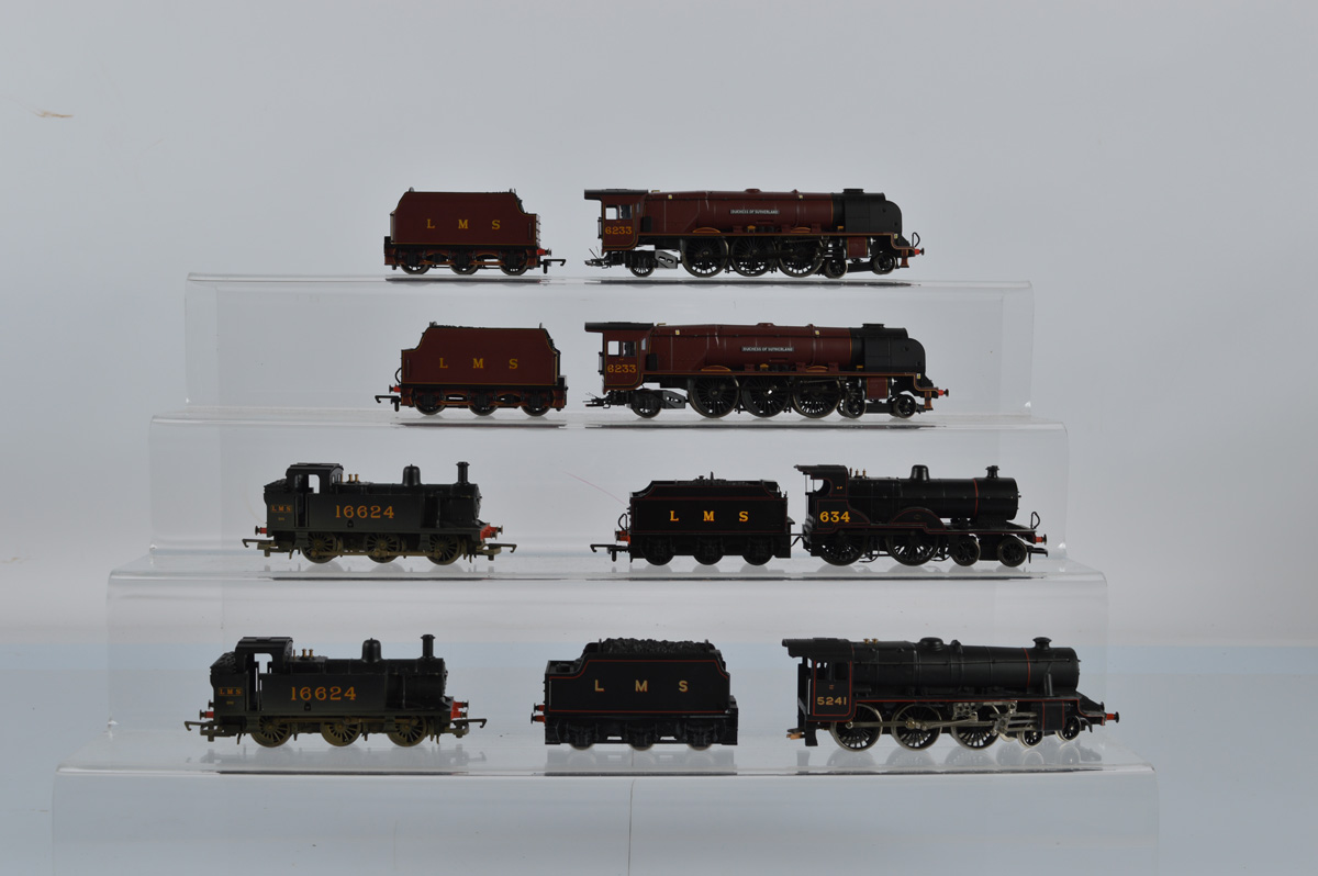 OO gauge. Four Hornby tender locomotives, together with two Hornby tank locos (6)