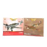 Corgi Aviation Archive, two boxed 1:32 scale WWII fighters, AA34902 Messerschmitt Black Double