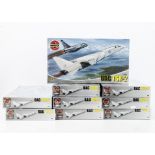 Airfix 1:72 BAC TSR-2, 07004, nine examples, all sealed, boxes VG-E (9)