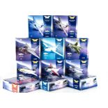 Corgi Aviation Archive, eleven boxed 1:72 scale Jet Fighter Power Models, Hawker Hunters 49801 70