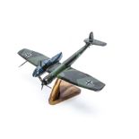A Delta Bravo or similar wood model of WW11 German Blohm and Vos BV 141 Experimental