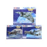 Corgi Aviation Archive, three boxed examples 1:72 scale AA37208 Handley Page Halifax Vicky and AA