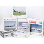 Herpa Civil Aviation Models, a boxed group of seven 1;400 scale comprising 56113 Swissair Convair