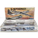 1980s Monogram 1:72 5703 B-36 Peacemaker, 5907 B-52 with X-15 Experimental Aircraft, all appear