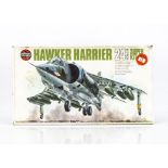 1970s Airfix 1:24 Hawker Harrier Super Kit 09601, appears complete but unchecked, box G
