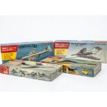 1950s FROG 1:72 Aircraft Kits, Fairey F.D.2, Vickers Supermarine N113 Scimitar, De Havilland D.H