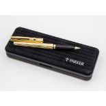 A c1980s Parker Arrow Gold gilt fountain pen in box