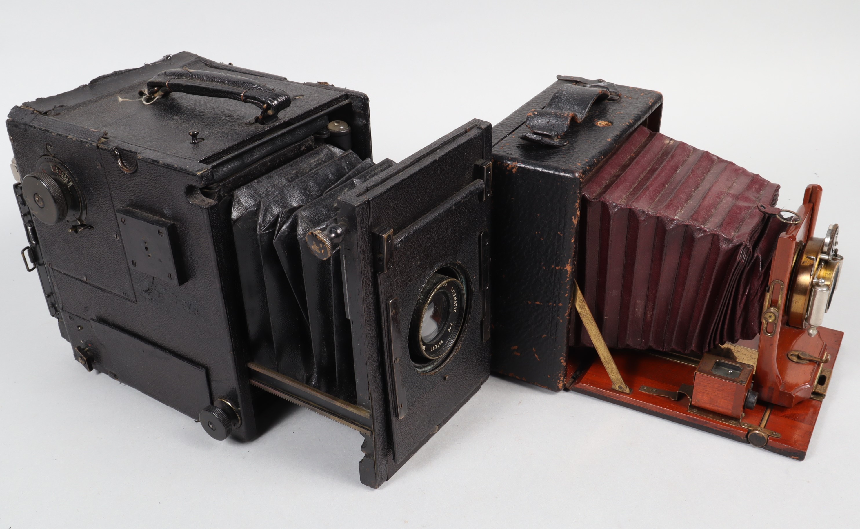 An Adams Minex and Other Cameras, an ICA Bebe strut-folding camera with film pack holder, an Adams - Image 2 of 4