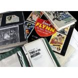 History of Errol and Sean Flynn, a quantity of folders that include masses of information and prints