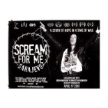Bruce Dickinson / Scream For Me Sarajevo Quad Poster, original UK Quad Poster for the film Scream