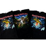 Iron Maiden Eddie 'T' Shirts, three Iron Maiden 'T' shirts - I Tried to tackle Eddie at