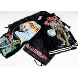 Iron Maiden Shorts / Trunks, three pairs of Iron Maiden shorts all L or LX one colourful pair, one