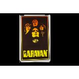 Caravan Poster, An early 1970s David Arnott Designed Poster for Caravan - Stickemup No 13 - measures