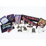 Iron Maiden Badges, collection of twenty-seven Iron Maiden badges comprising eleven Metal badges,